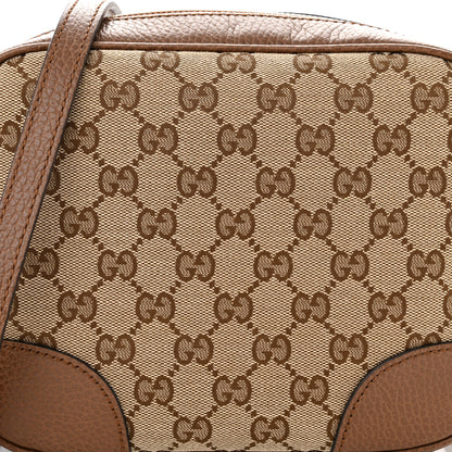 Gucci Monogram Mini Bree Messenger Bag Beige Tabacco 8 of 10