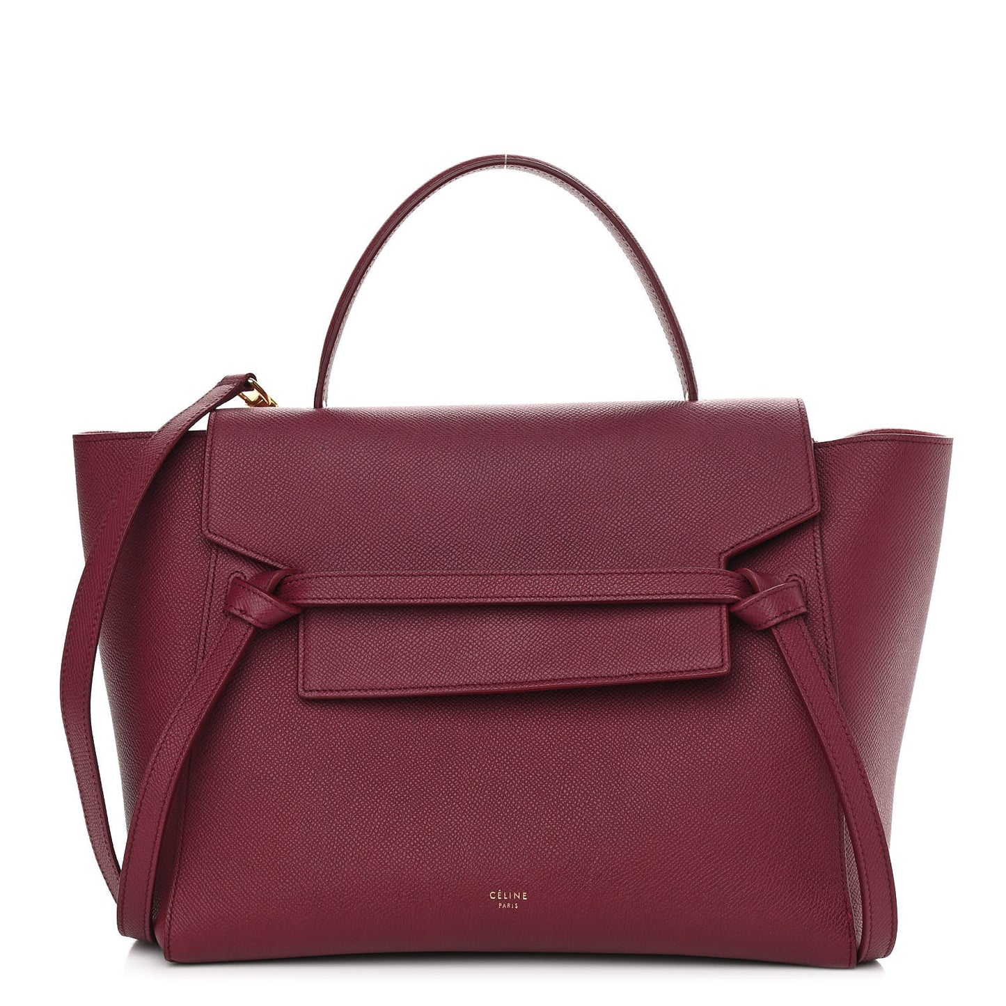 Grained Calfskin Mini Belt Bag Plum