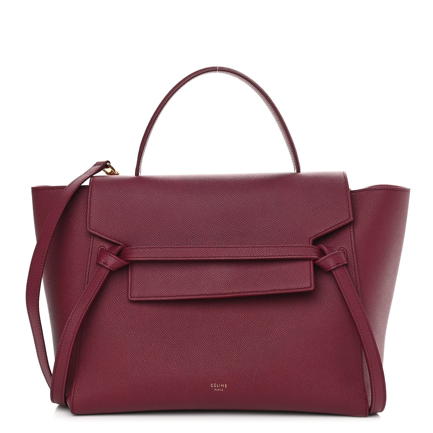 Celine Grained Calfskin Mini Belt Bag Plum 1 of 11