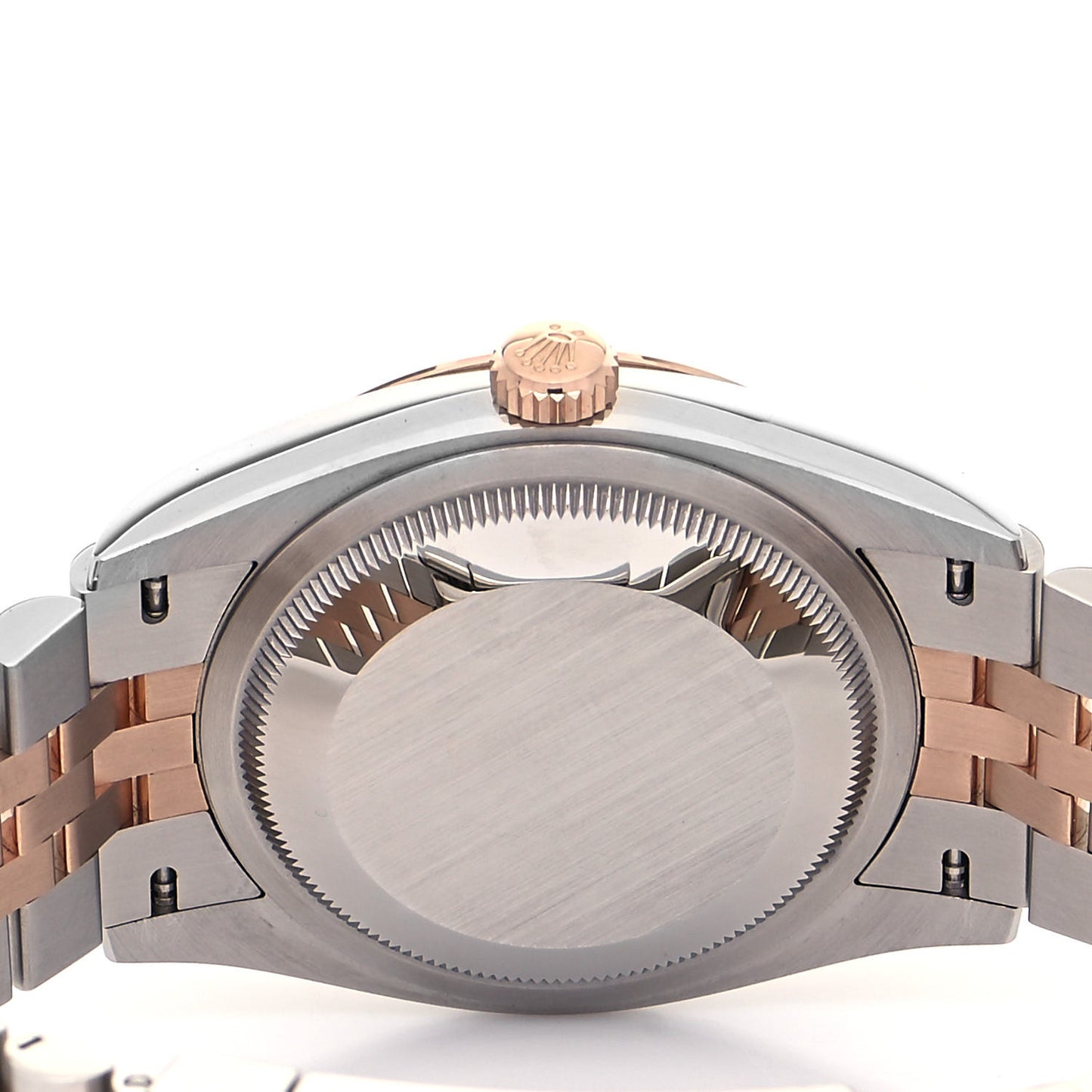 Stainless Steel 18K Everose Gold Diamond 36mm Oyster Perpetual Datejust Watch Slate Roman 126231