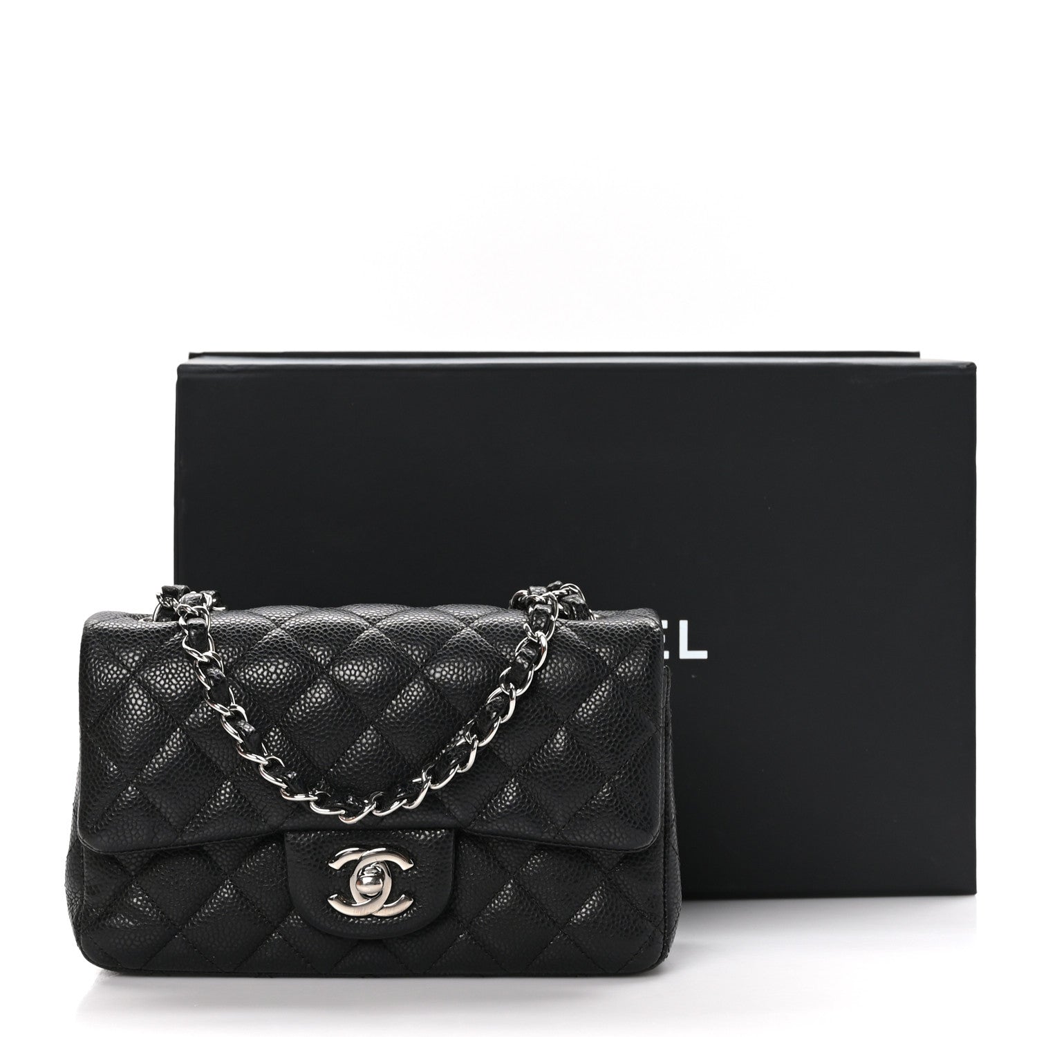 Chanel Caviar Quilted Mini Rectangular Flap Black 11 of 11