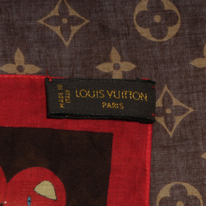 Louis Vuitton Monogram Cerises Bandana Marron 3 of 4