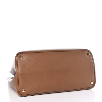 Prada Saffiano Cuir Large Double Bag Canella Cocco 5 of 14