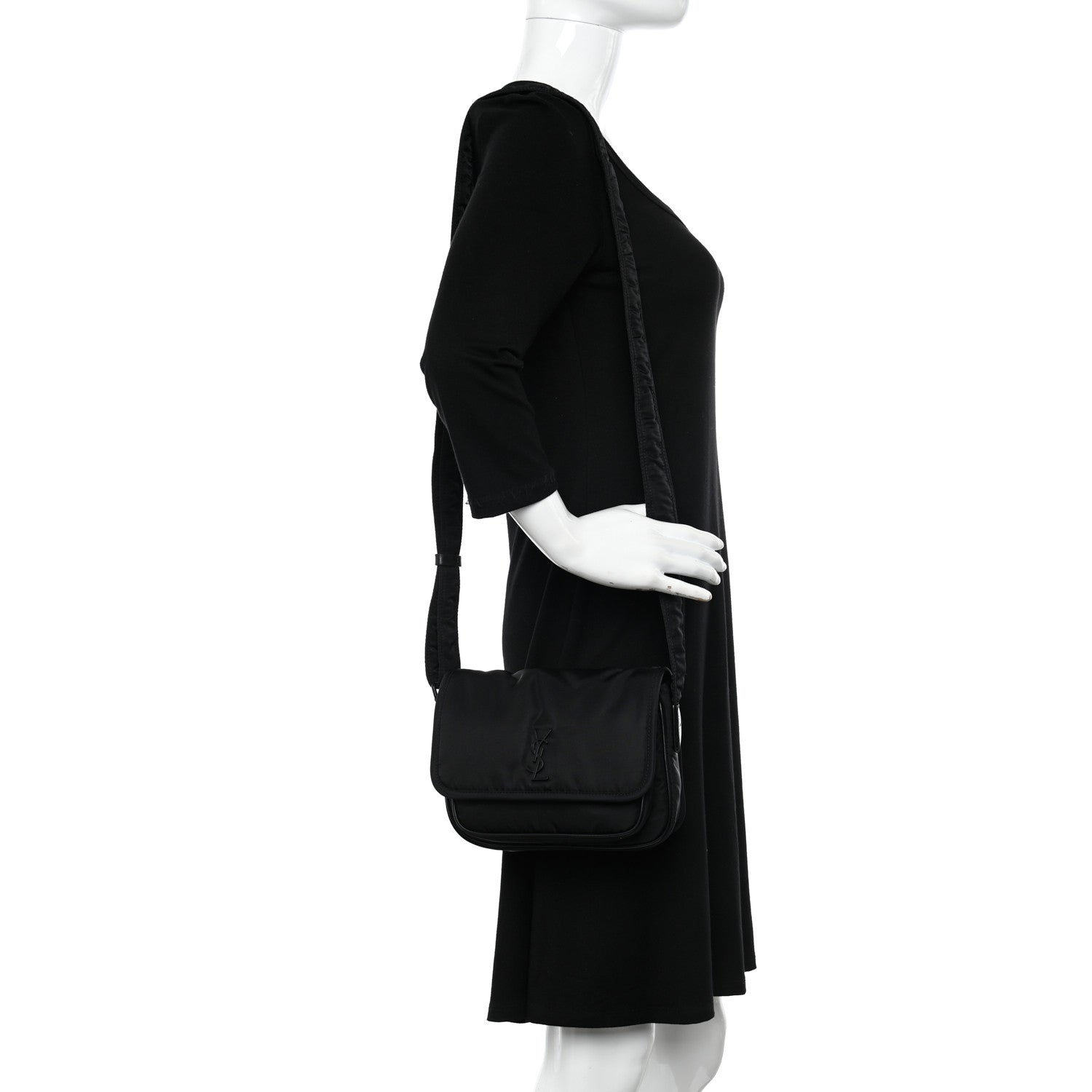 Saint Laurent Econyl Nylon Small Niki Messenger Black 2 of 11