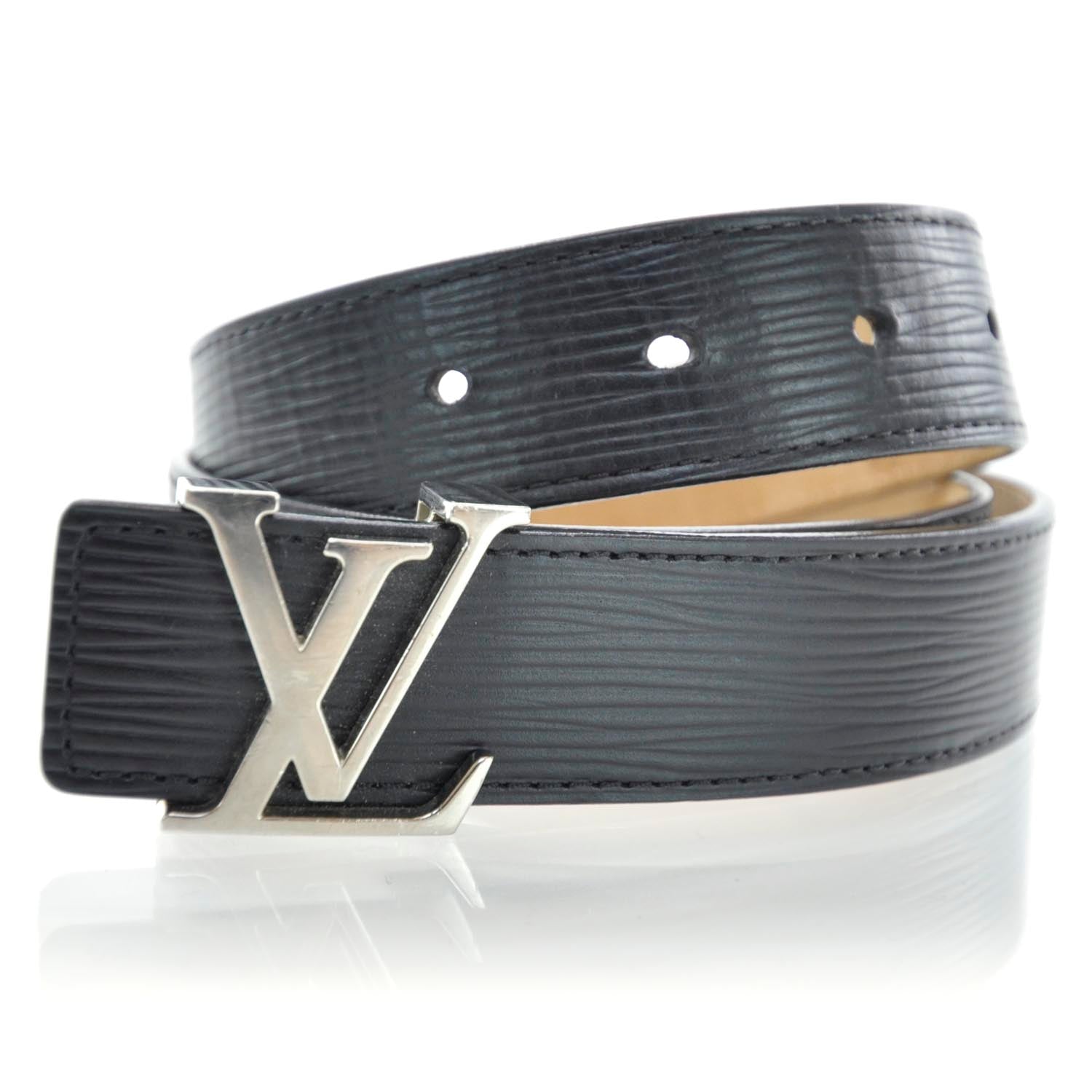 Louis Vuitton Epi Initiales Belt 80 32 Black 5 of 5