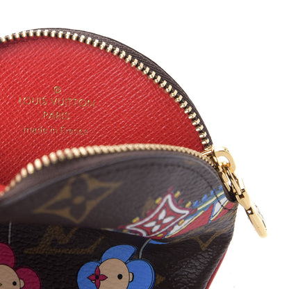 Louis Vuitton Monogram 2020 Christmas Animation Bumper Cars Round Coin Purse Coquelicot 6 of 7
