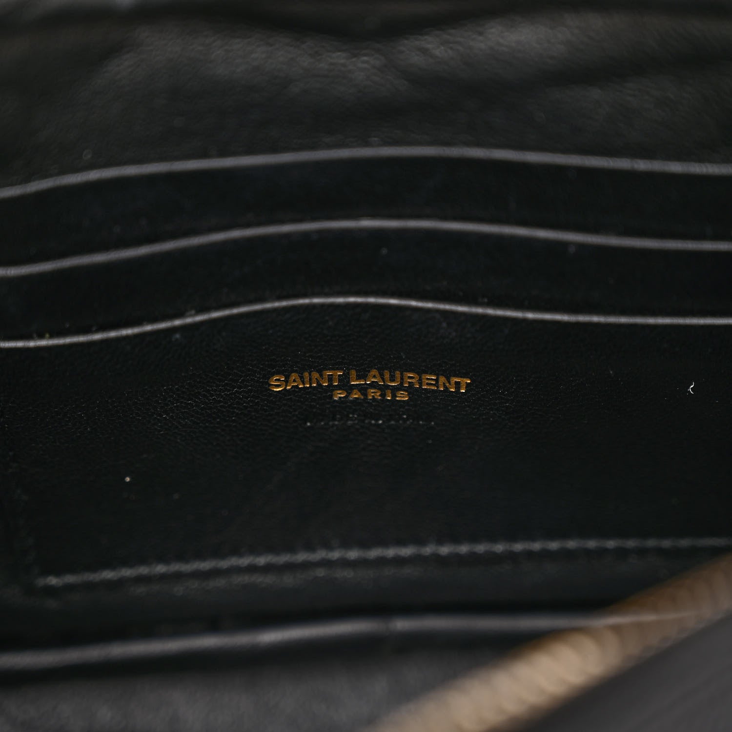 Saint Laurent Grain De Poudre Matelasse Monogram Mini Lou Camera Bag Black 6 of 9