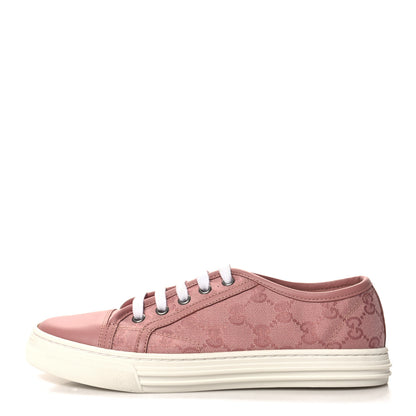 Gucci GG Monogram Calfskin Womens Low Top Sneakers 36.5 Pink Soft Pink 1 of 8