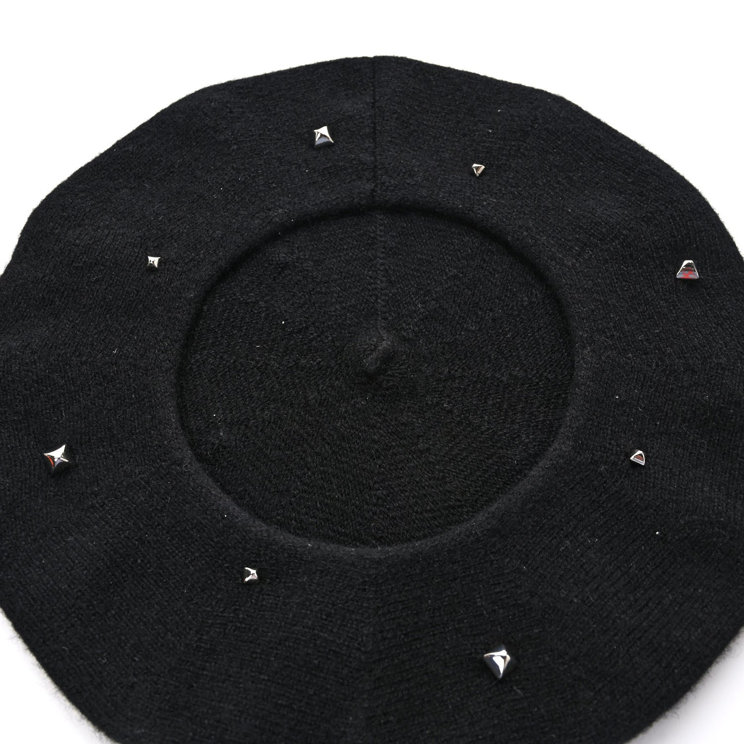 Hermes Cashmere Medor Studded Darling Beret M Black 6 of 7