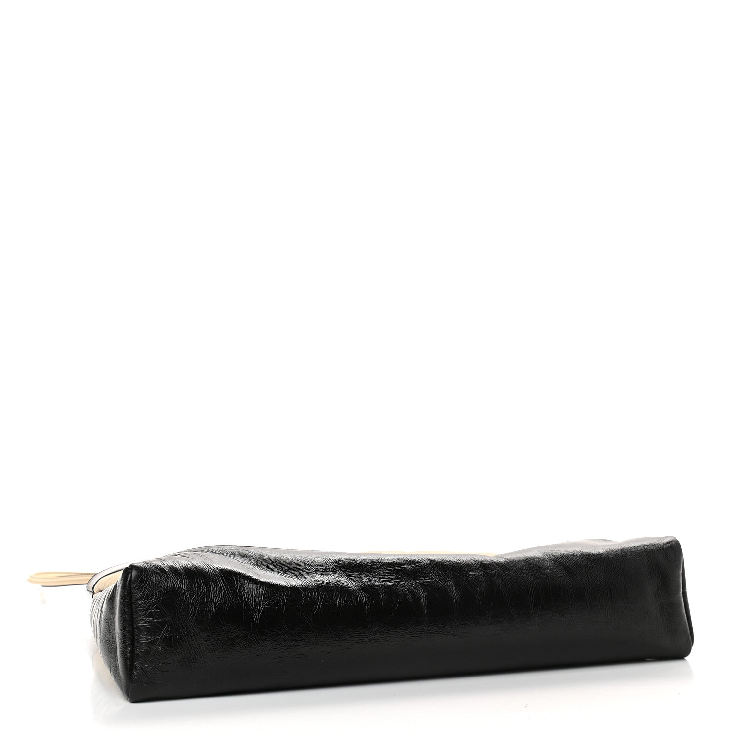 Chanel Aged Calfskin Quilted Large 31 Shopping Bag Beige Black 4 of 9