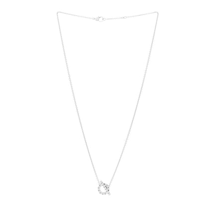 Hermes 18K White Gold Diamond Finesse Pendant Necklace 3 of 6