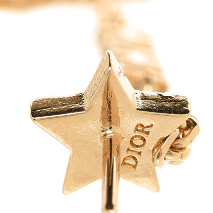 Christian Dior Crystal Diorable Giraffe Logo Drop Earrings Gold 4 of 4