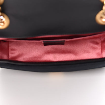 Gucci Velvet Matelasse Mini GG Marmont Shoulder Bag Black 7 of 11