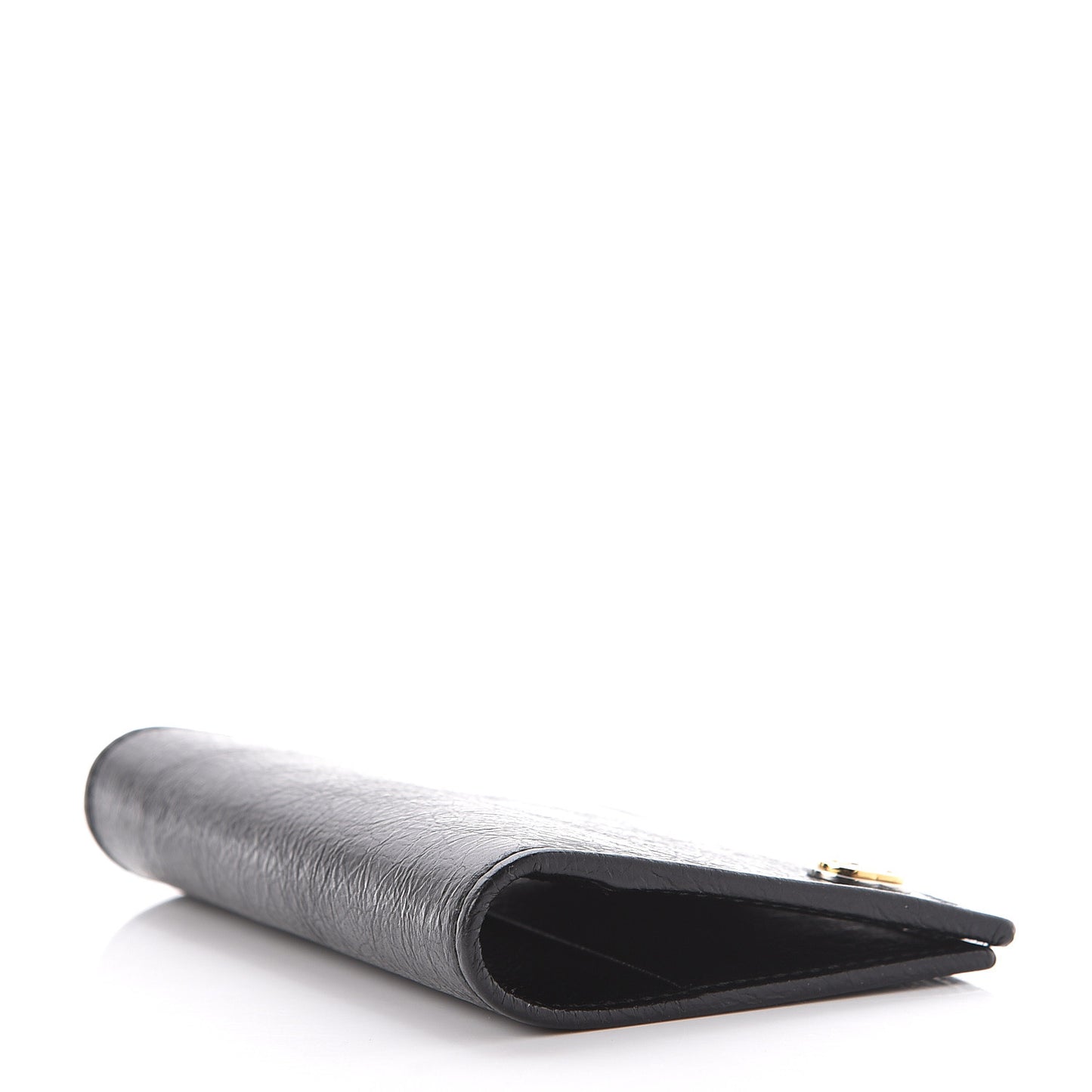 Fluffy Calfskin Morpheus Passport Case Black