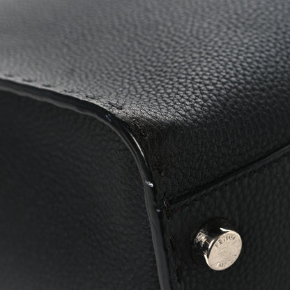 Fendi Cuoio Romano Selleria Vitello Zeus Large Mens Peekaboo Iconic Essential Satchel Black Rosso 10 of 13