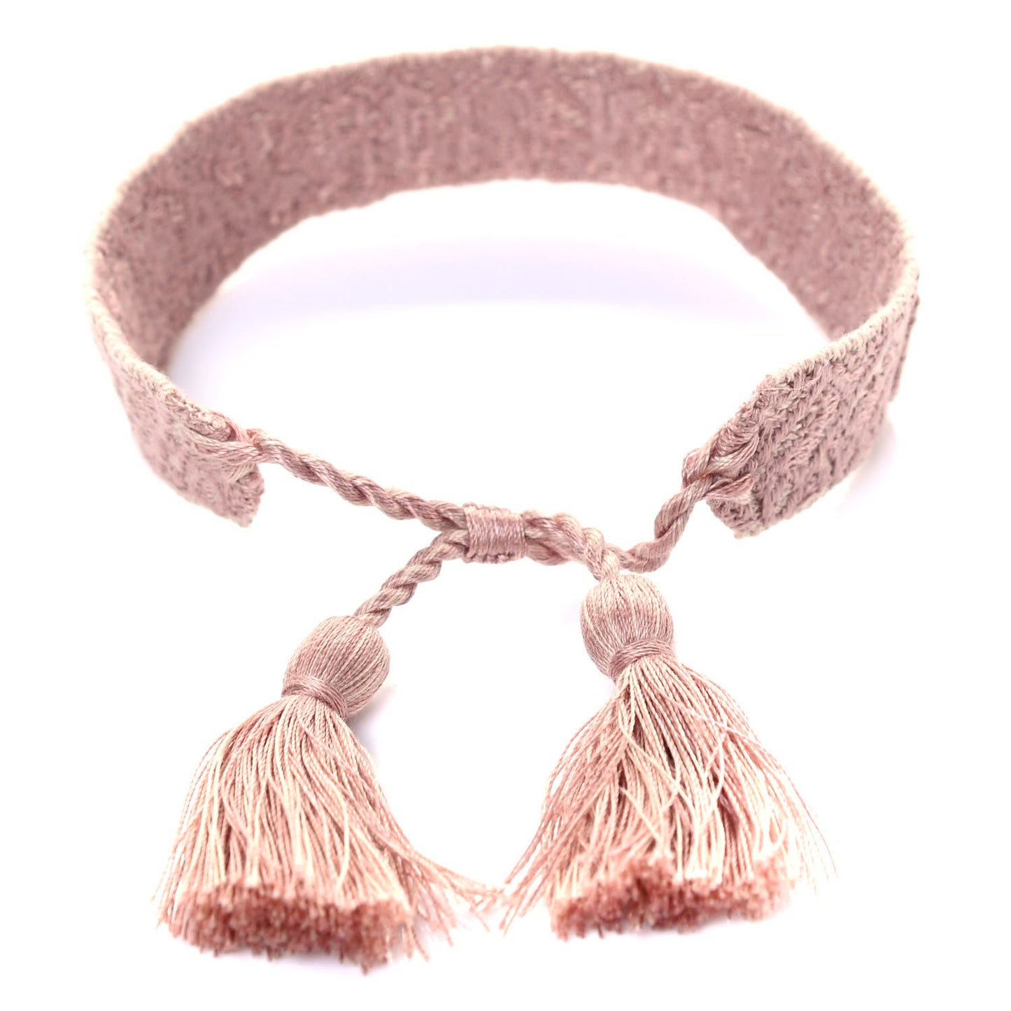 Woven Cotton J'Adior Friendship Bracelet Pink