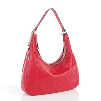 Gucci Guccissima Small Charmy Hobo Red 3 of 7