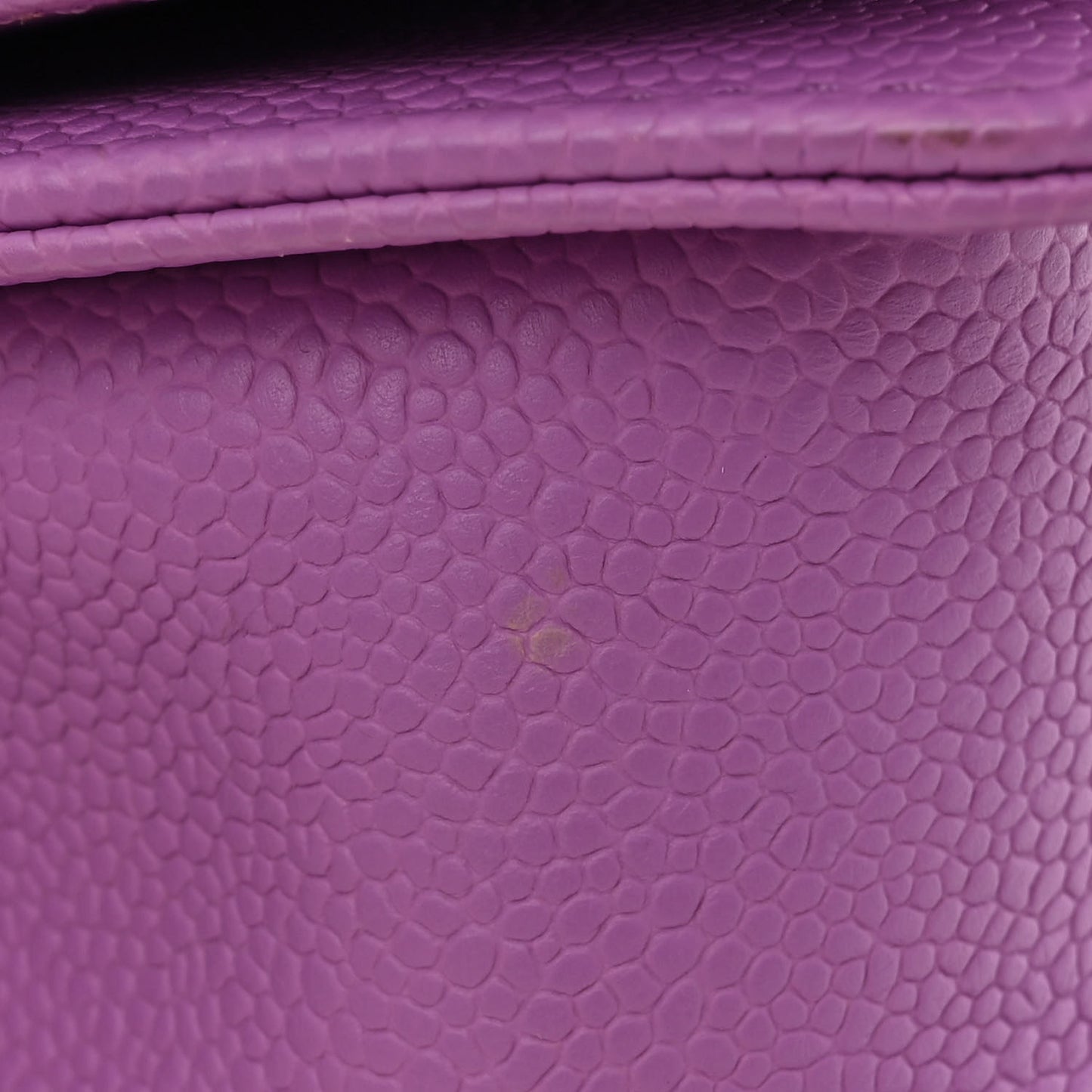 Caviar Quilted Small Boy Flap Purple