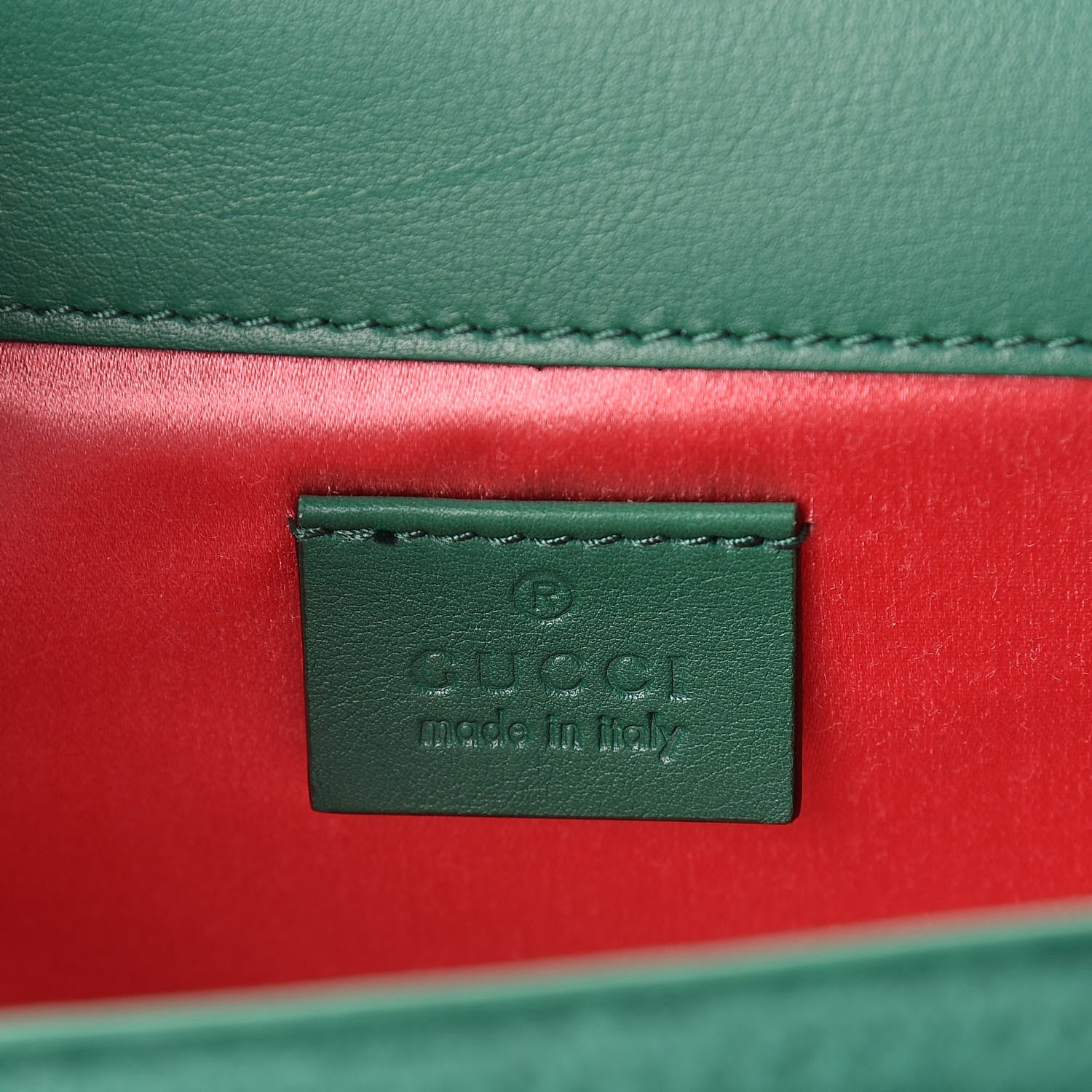 Gucci Velvet Crystal Square G Shoulder Bag Green 6 of 8
