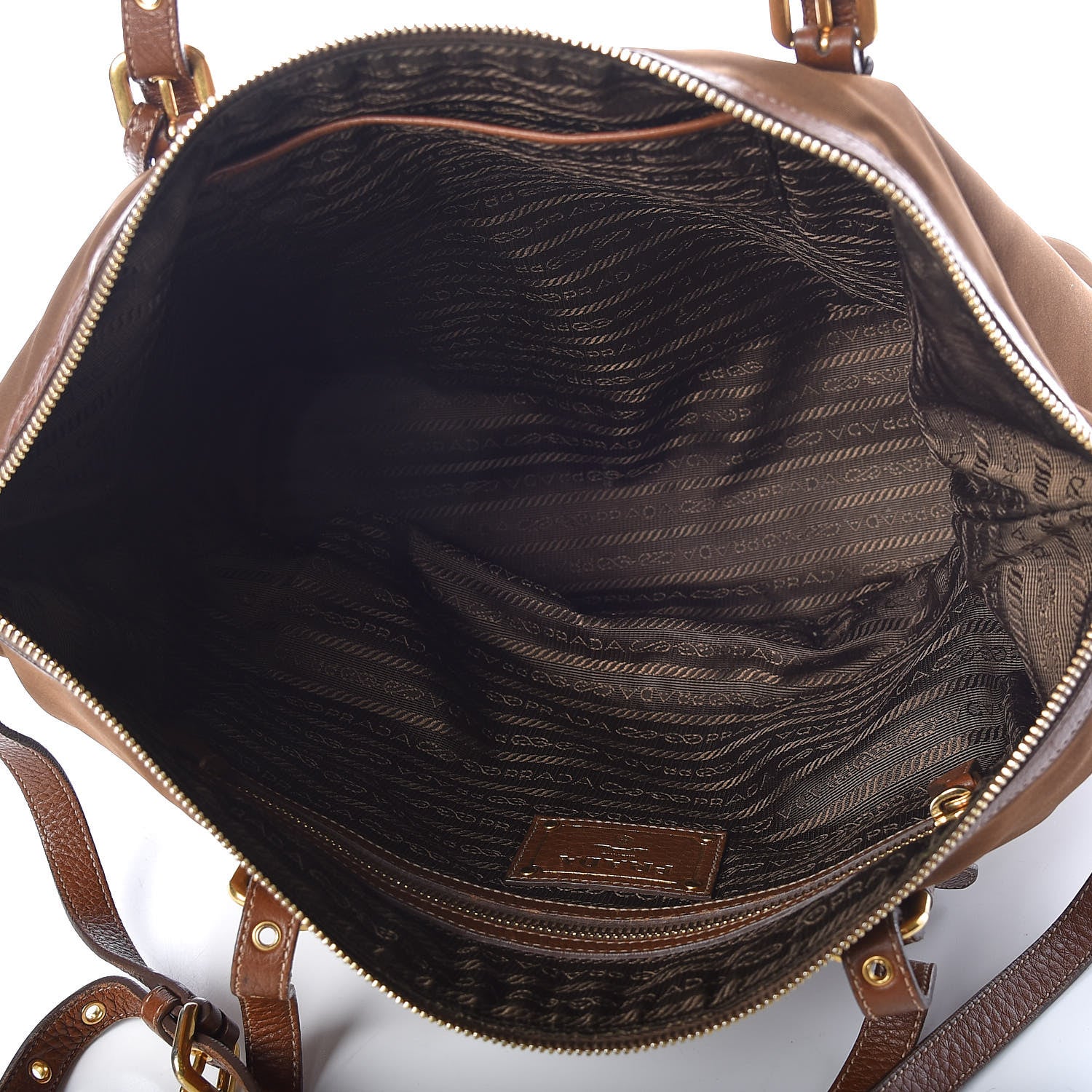 Prada Nylon Tessuto Saffiano Tote Corinto 6 of 9