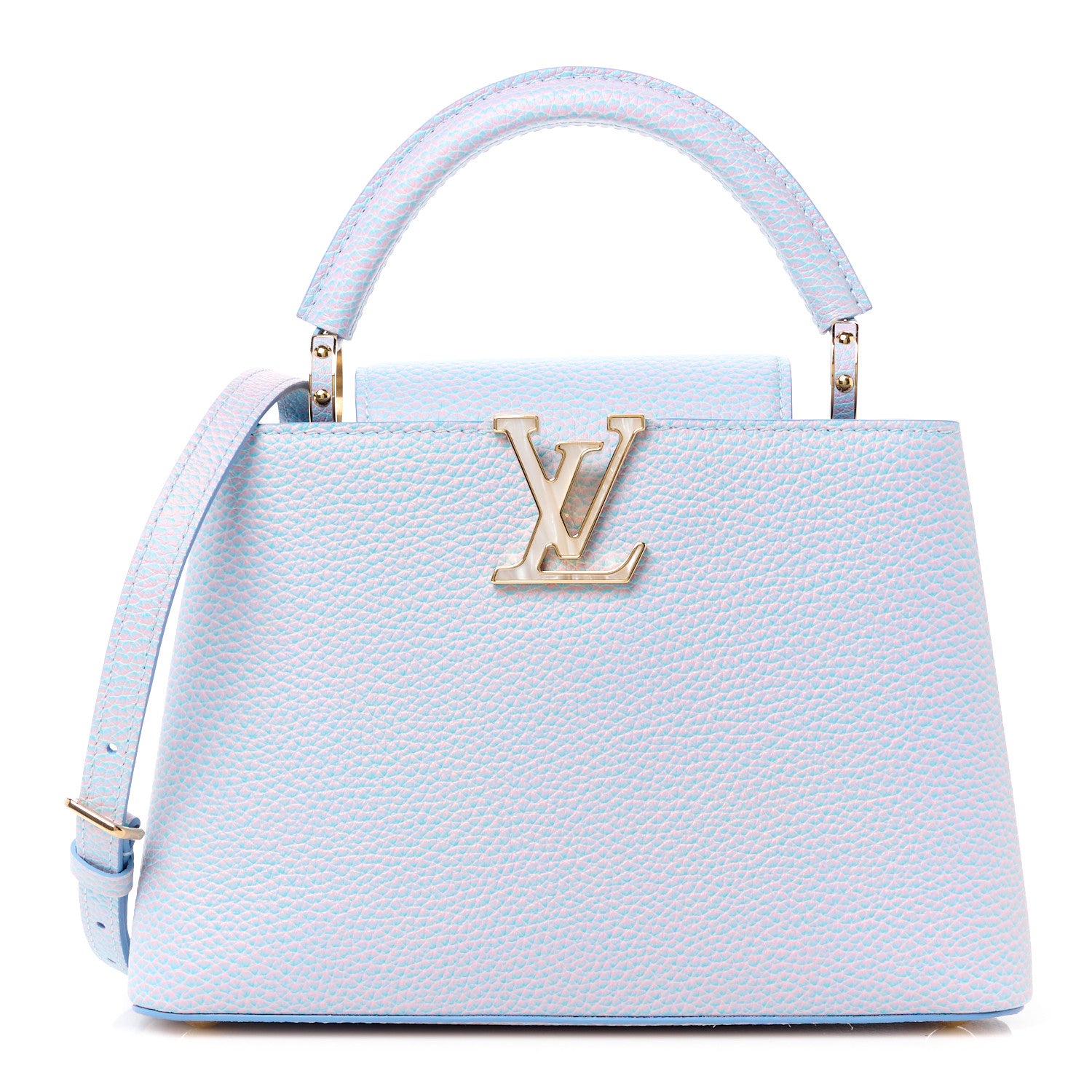 Louis Vuitton Taurillon Summer Stardust Capucines BB Lilas Purple 1 of 9