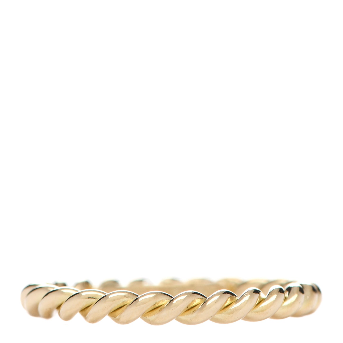 18K Yellow Gold Narrow Twist Ring 50 5.5