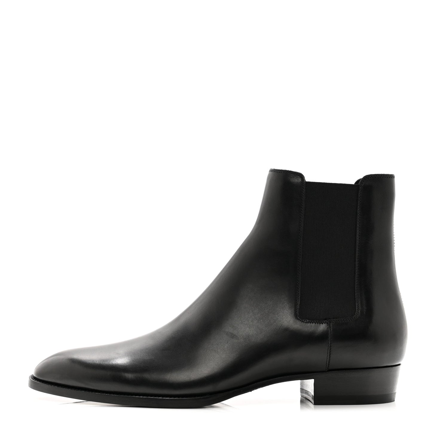 Calfskin Mens Wyatt Chelsea Boots 45.5 Black