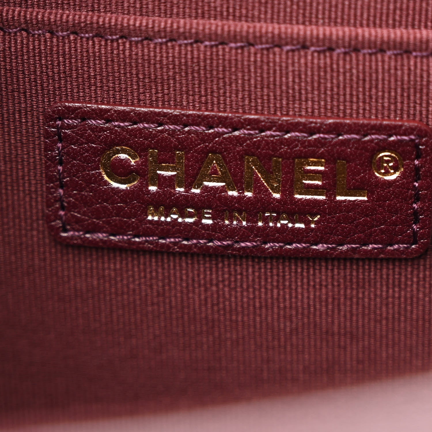 Chanel Grained Calfskin Quilted XXL Travel Flap Bag Burgundy 6 of 10