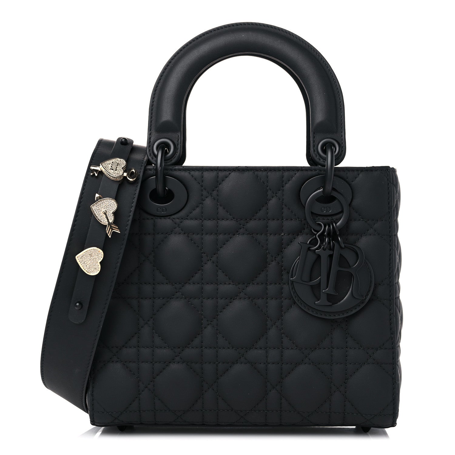 Christian Dior Ultra Matte Calfskin Cannage Small My ABCDior Lady Dior Black 1 of 10