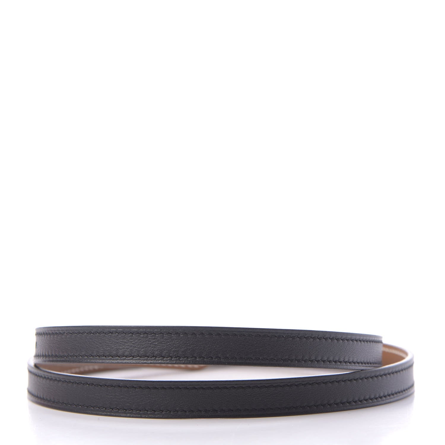 Hermes Swift Epsom 13mm Belt Strap 75 Black Gold 2 of 6