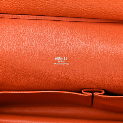 Hermes Taurillon Clemence Jypsiere 28 Orange 7 of 18
