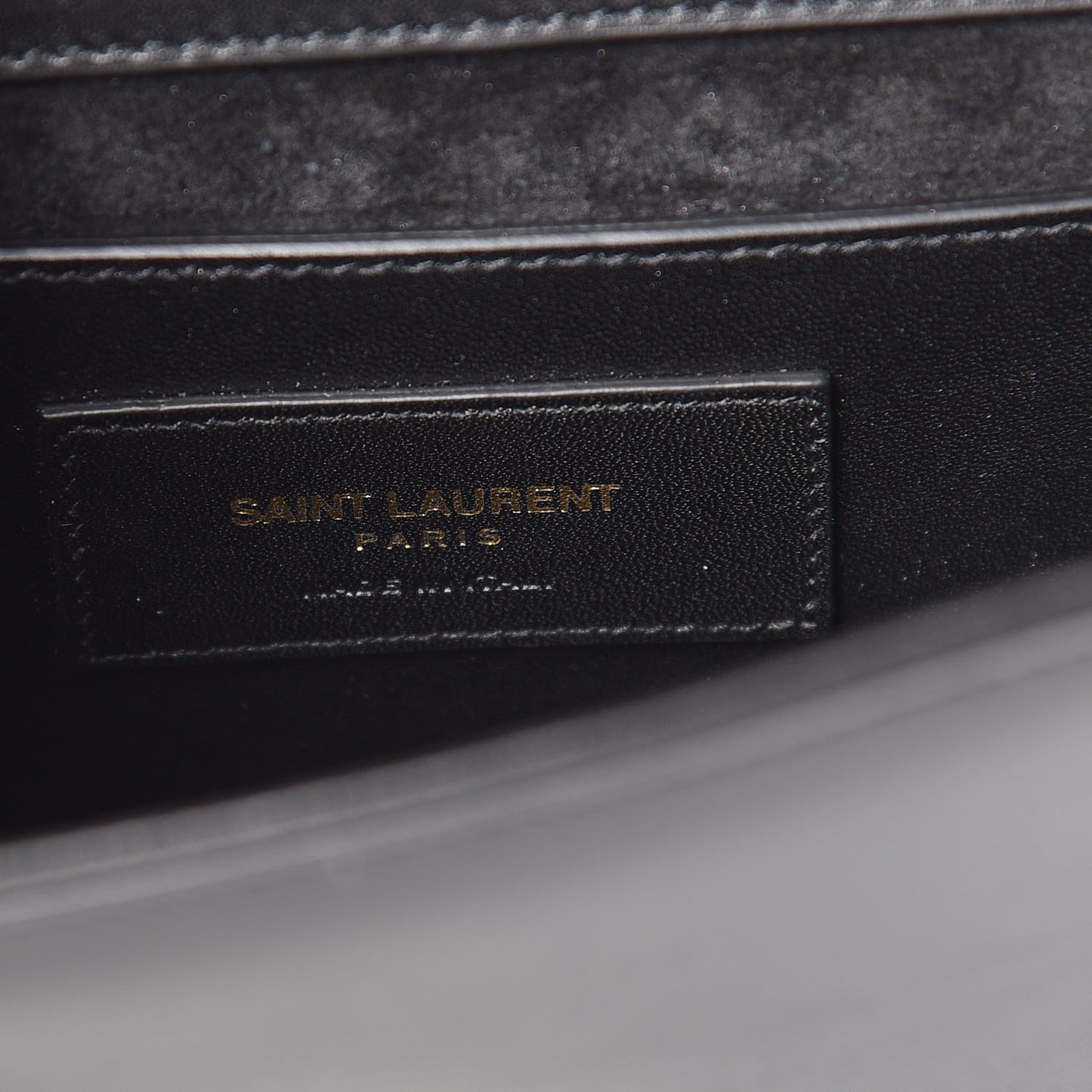 Calfskin Small Classic Monogram Kate Tassel Satchel Black