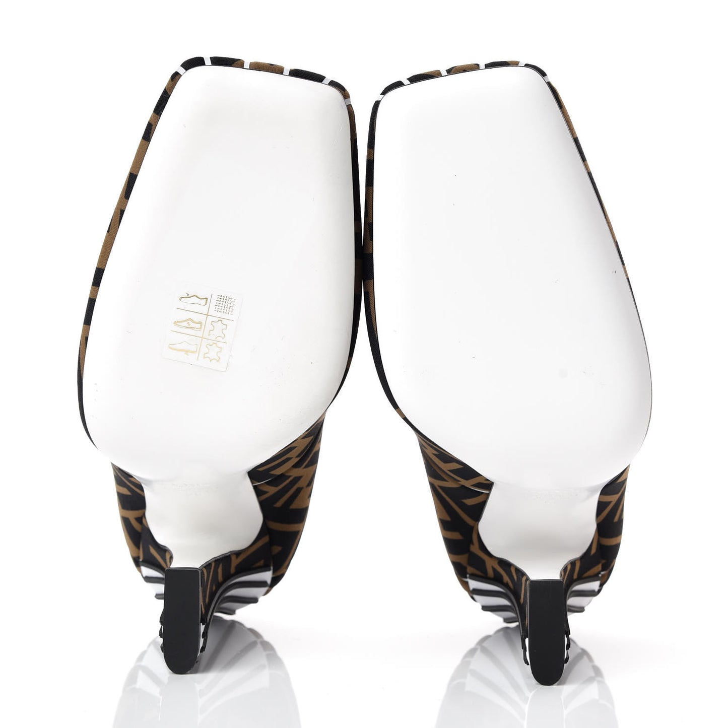 Lycra Film FF FFreedom Decollete Pumps 38 Tobacco Moro White