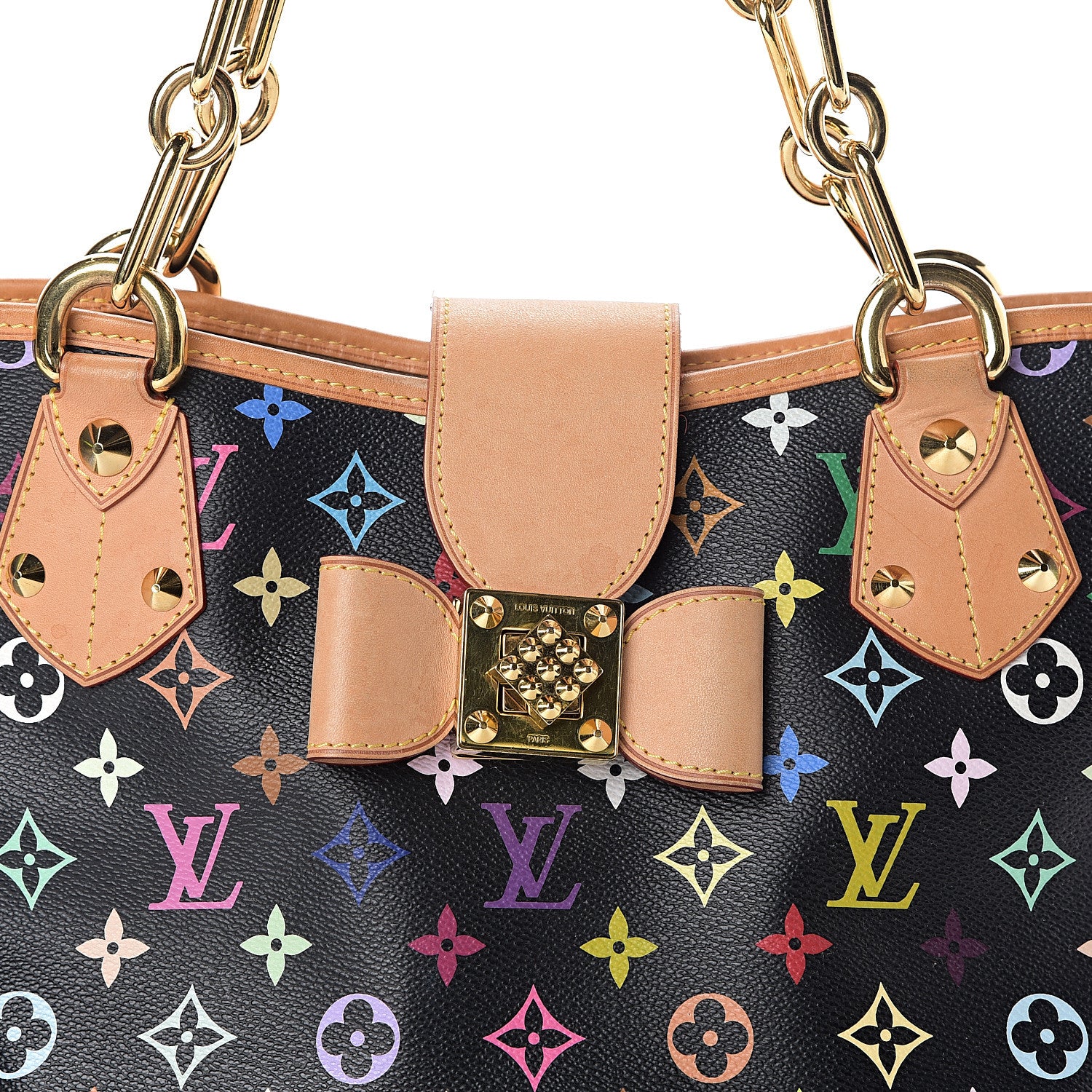 Louis Vuitton Monogram Multicolor Annie MM Black 6 of 8