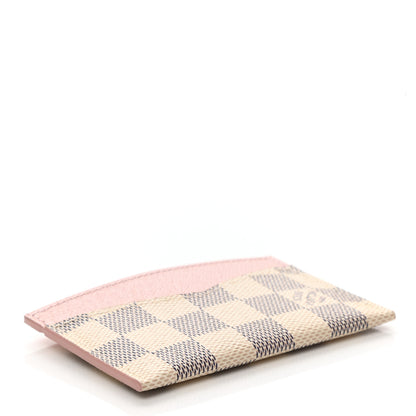 Louis Vuitton Damier Azur Daily Card Holder Rose Ballerine 4 of 7