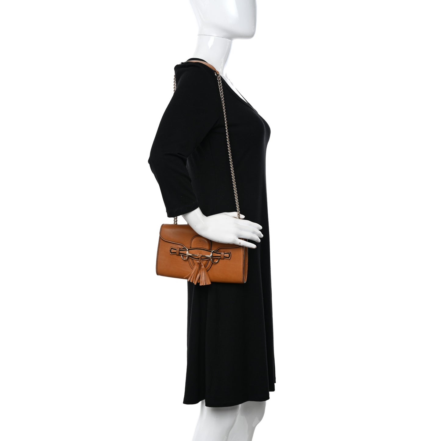 Saddle Soft Lux Small Emily Chain Shoulder Bag New Banana