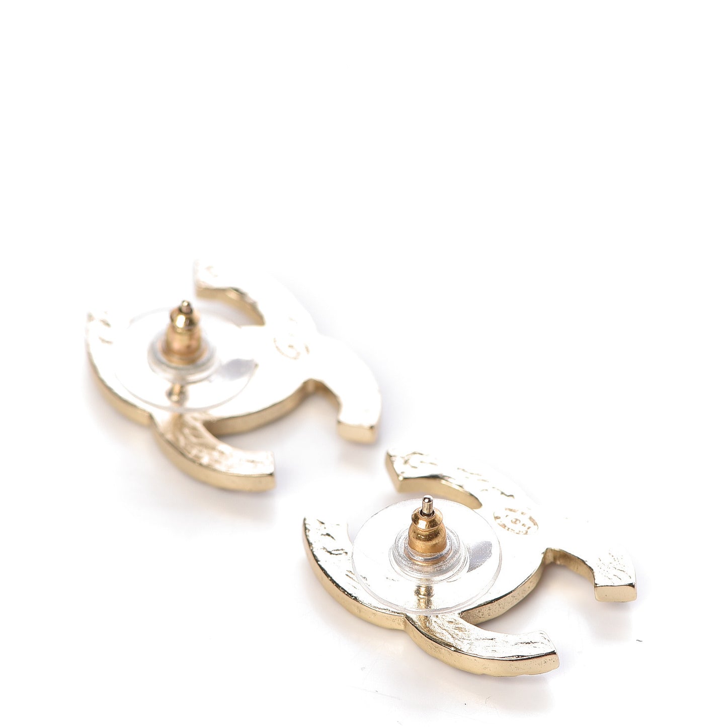 Metal Gripoix Along The Nile Earrings Gold Purple