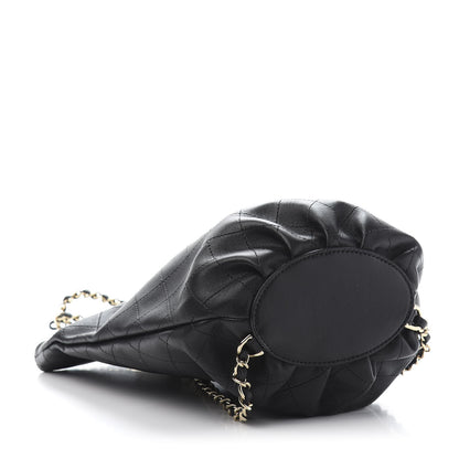 Chanel Lambskin Stitched CC Chain Backpack Black 3 of 9
