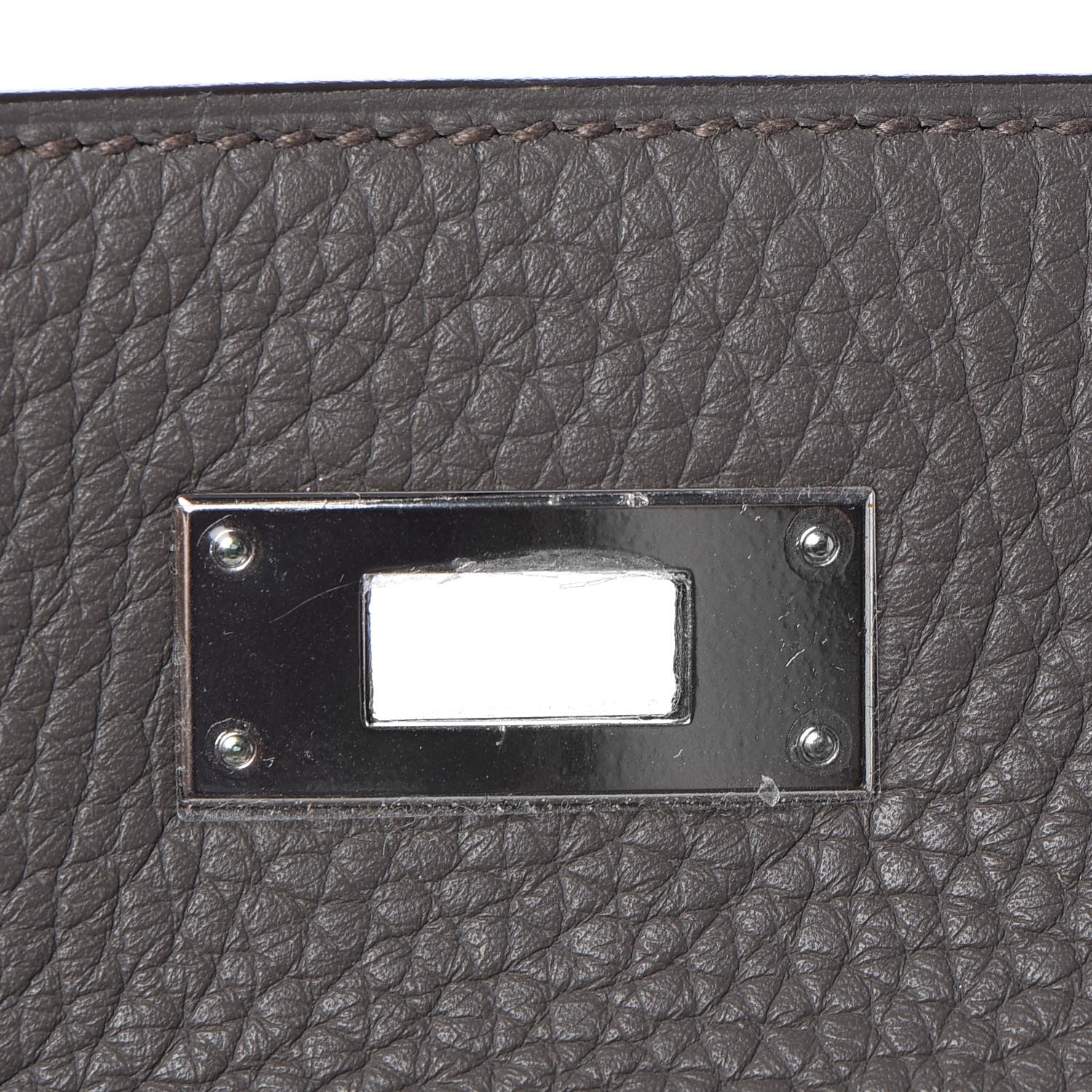 Hermes Taurillon Clemence Kelly Retourne 32 Etain 19 of 33