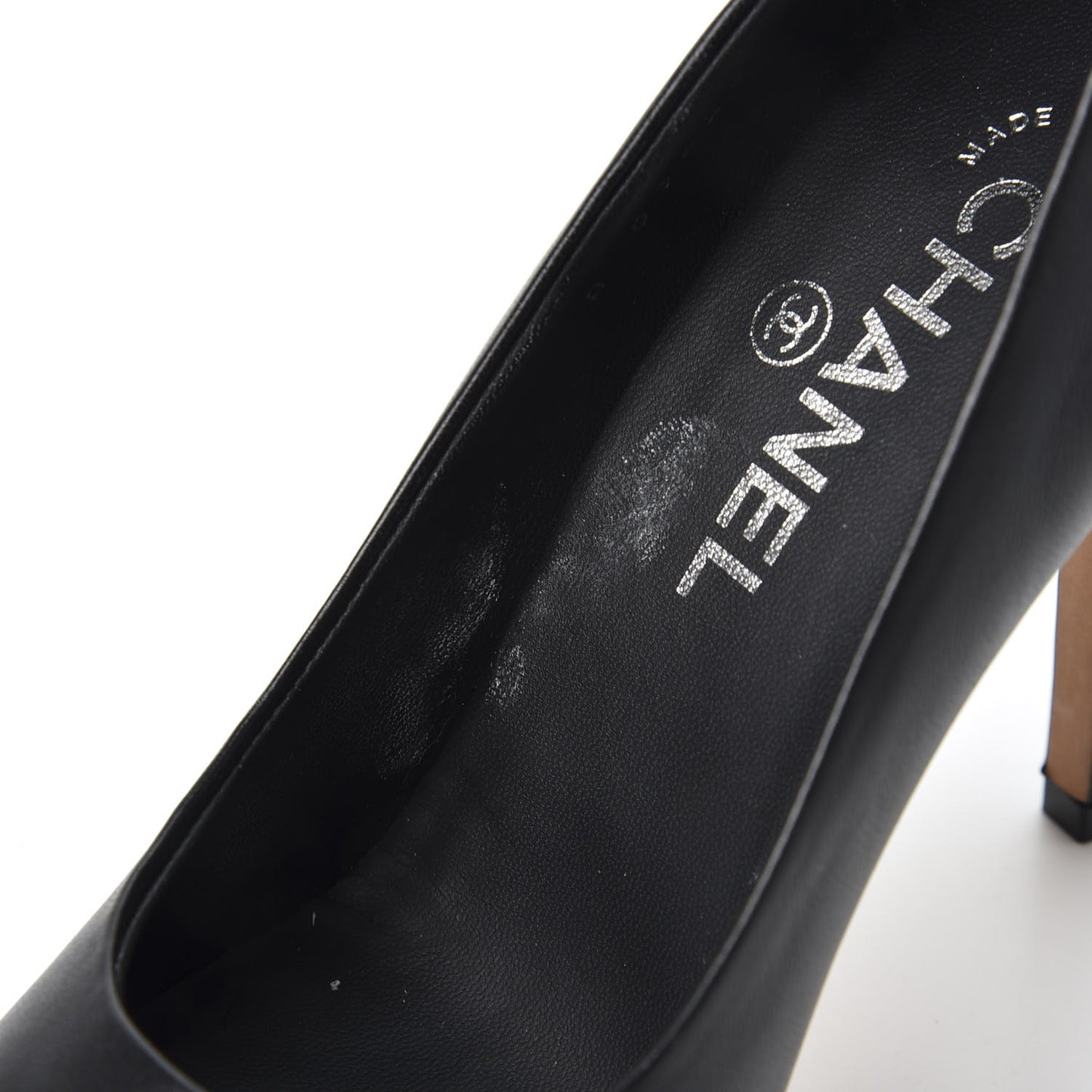 Lambskin CC Pumps 37.5 Black