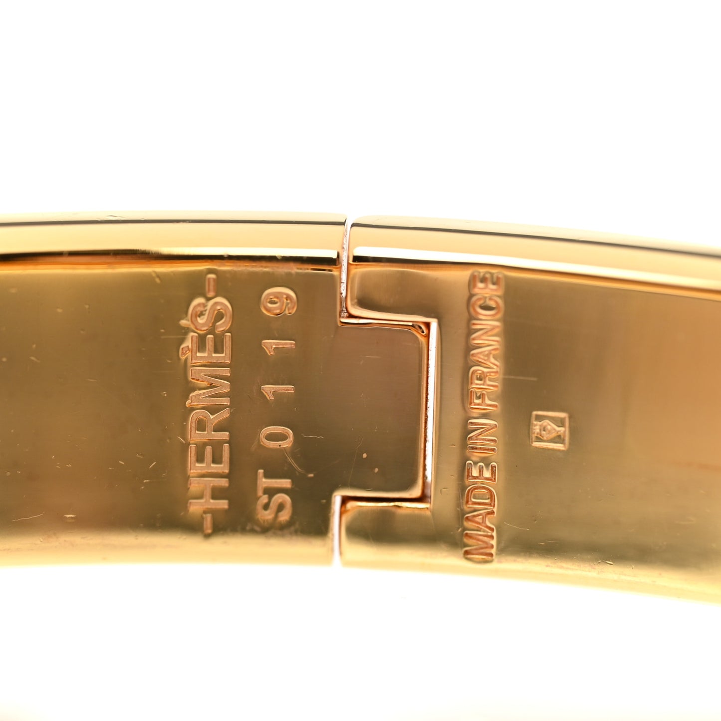 Enamel Narrow Clic Clac H Bracelet PM Gris Macadam