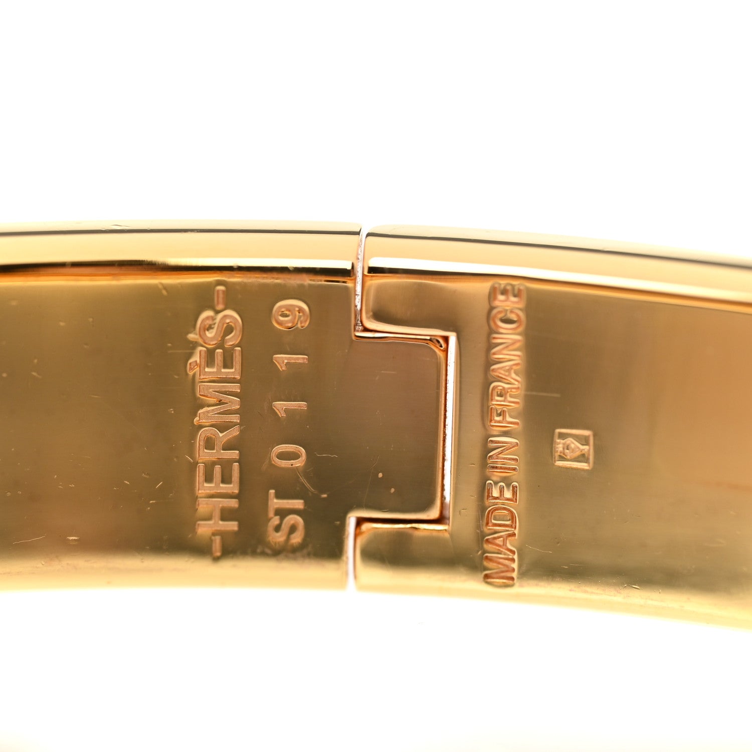 Hermes Enamel Narrow Clic Clac H Bracelet PM Gris Macadam 4 of 4