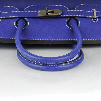 Hermes Epsom Birkin 35 Bleu Electrique Mykonos 18 of 24