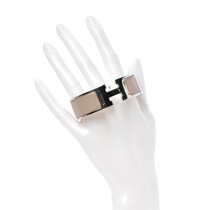 Hermes Enamel Wide Clic Clac H Bracelet GM Maron Glace 2 of 6