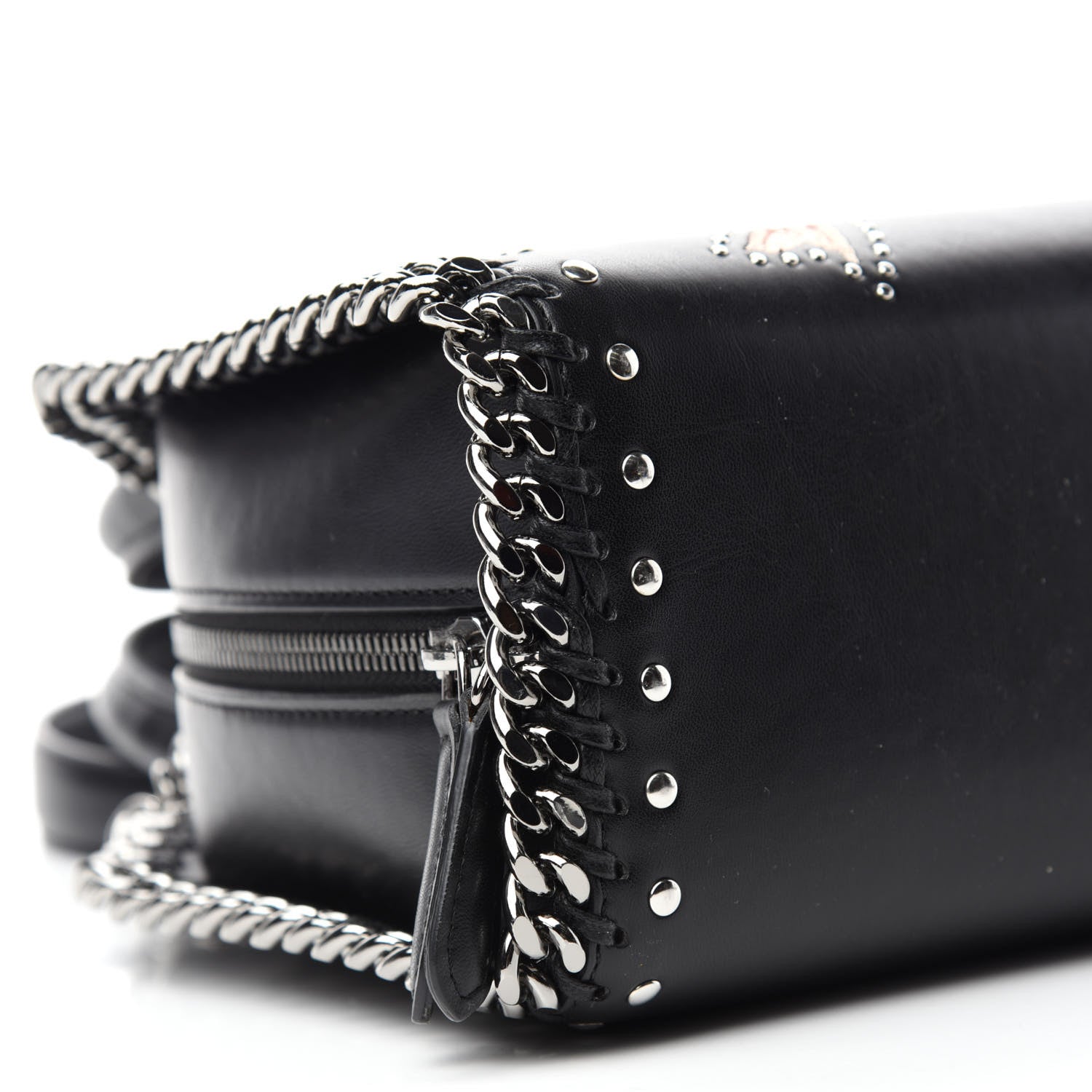Stella McCartney Eco Alter Nappa Mini Falabella Box Bird Top Handle Bag Black 6 of 10