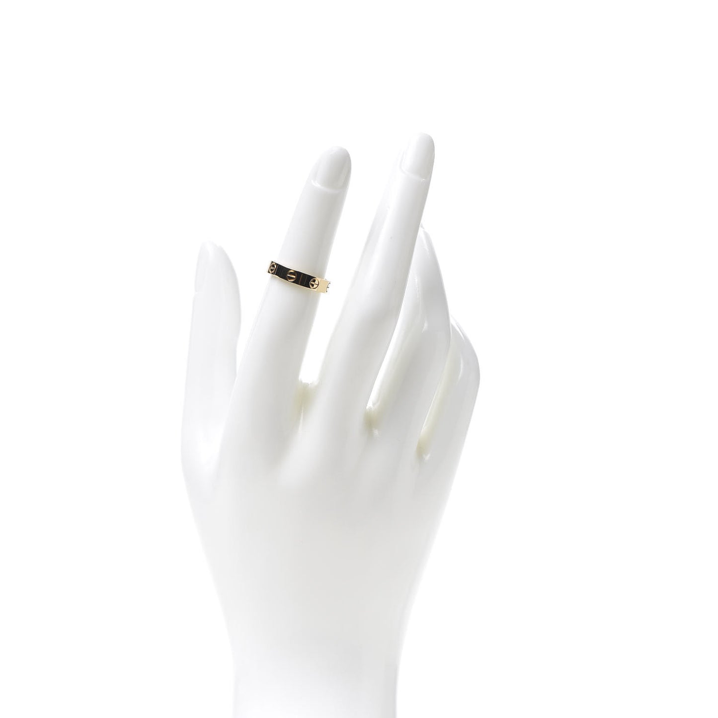 18K Yellow Gold 3.5mm LOVE Wedding Band Ring 49 4.75