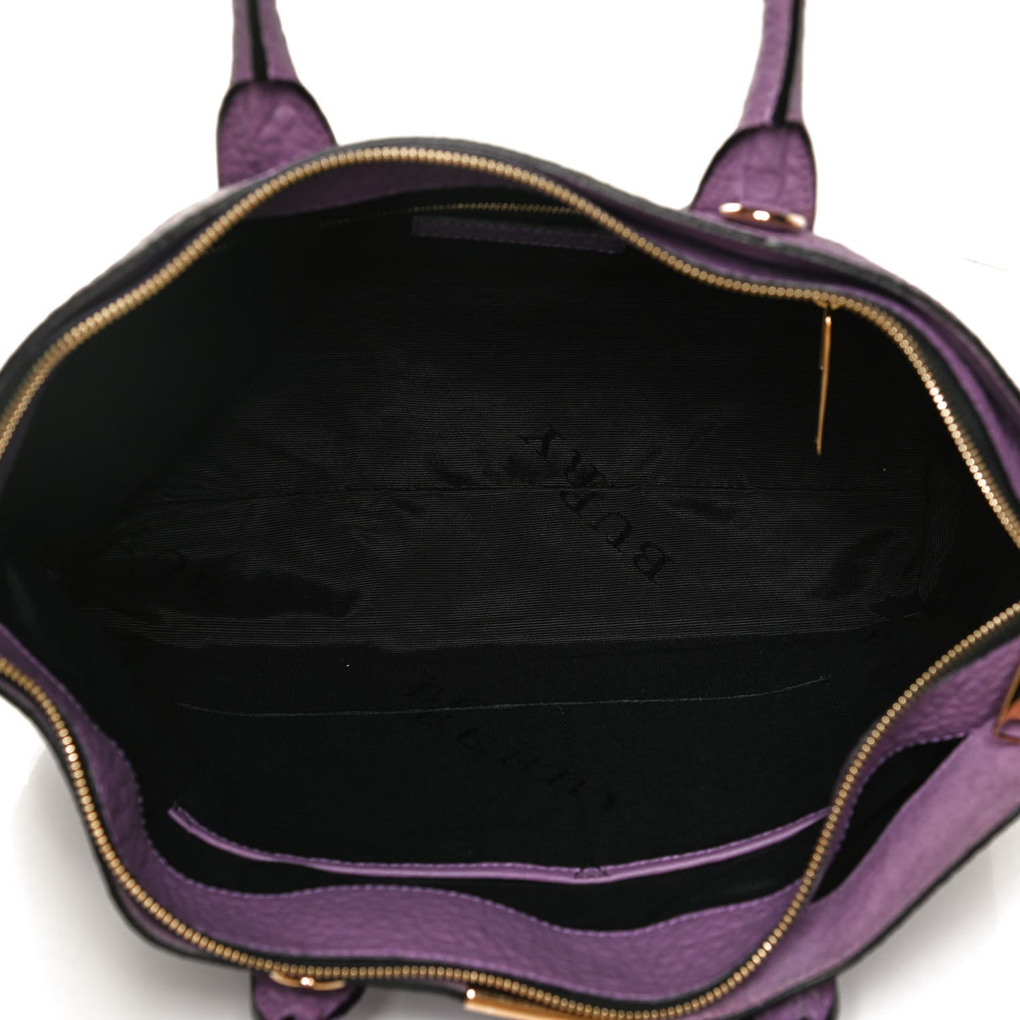 Heritage Grain Check Embossed Medium Dewsbury Tote Purple