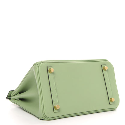 Hermes Swift Birkin 25 Vert Criquet 4 of 10