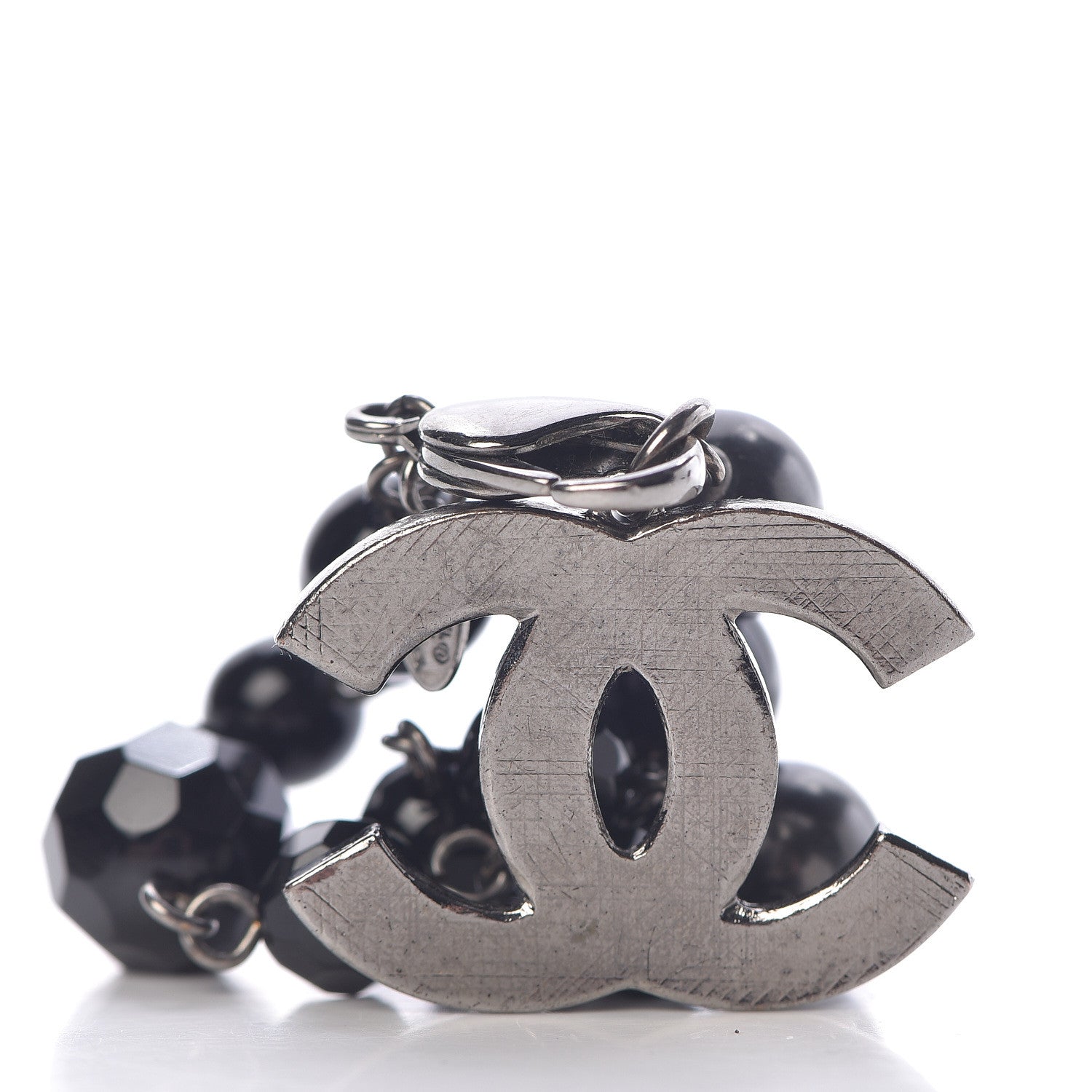 Chanel Ruthenium Bead CC Bracelet Black 5 of 7