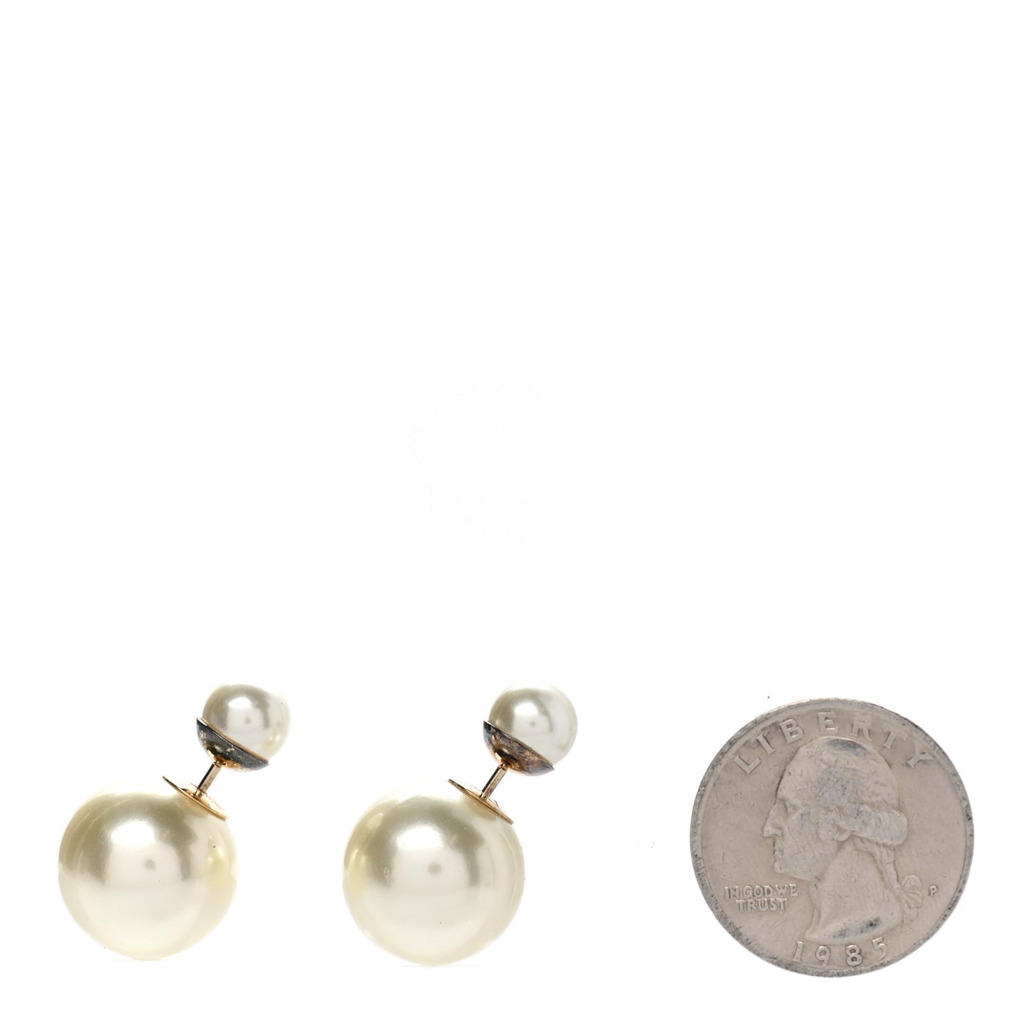 Pearl Mise En Dior Tribal Earrings Gold